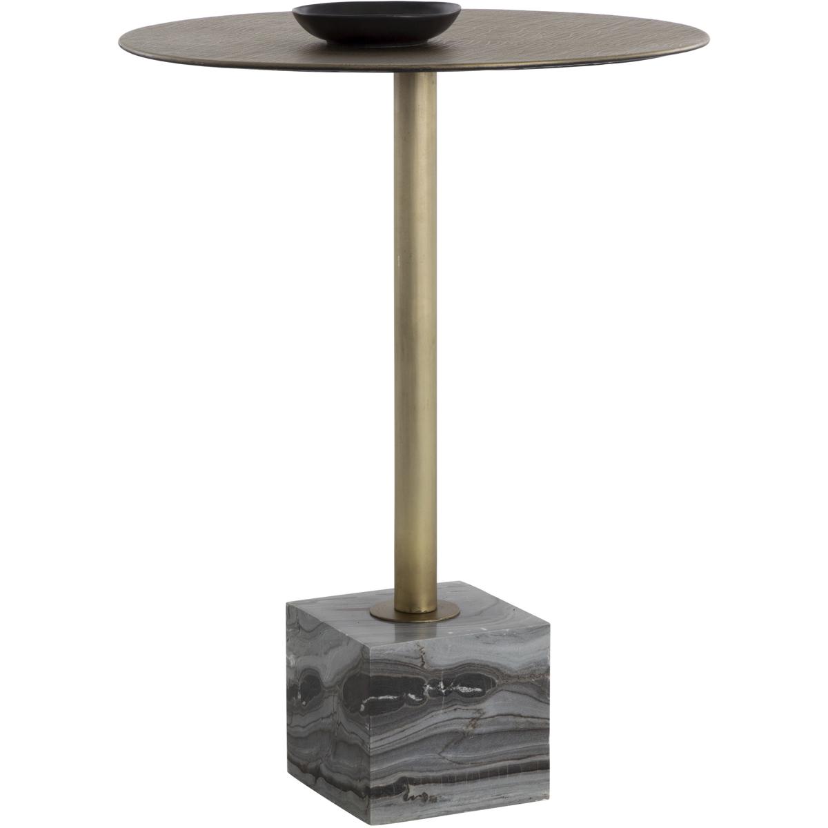 SUNPAN 109642 Kata Grey Marble Bar Table